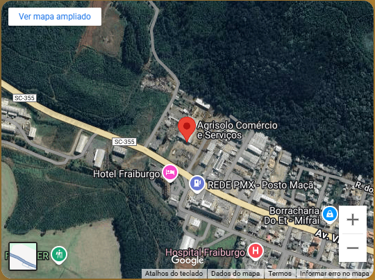 Localização da Agrisolo no Google Maps
